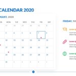 Editable Calendar 2020
