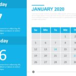 Monthly Calendar 2020