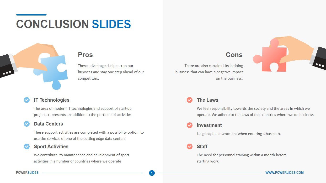 slide presentation conclusion