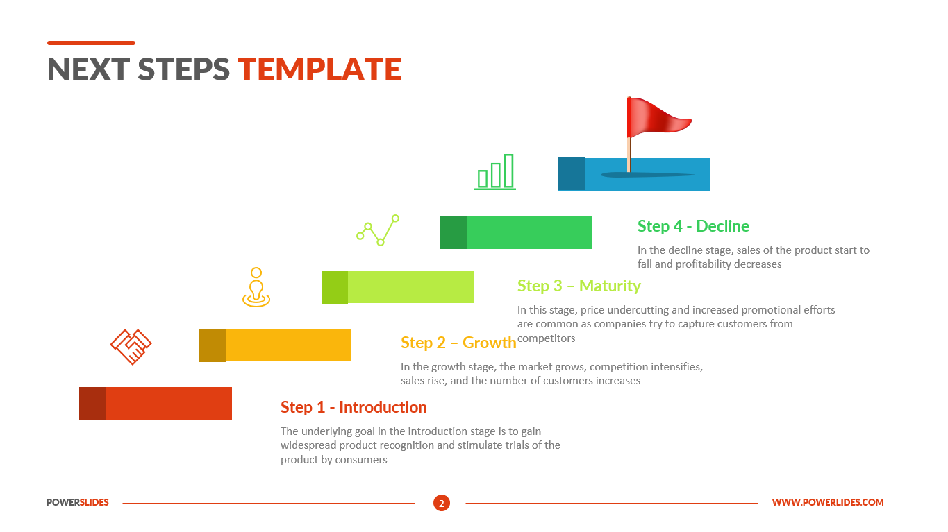 Next Steps Slide Editable PPT Template Download Now