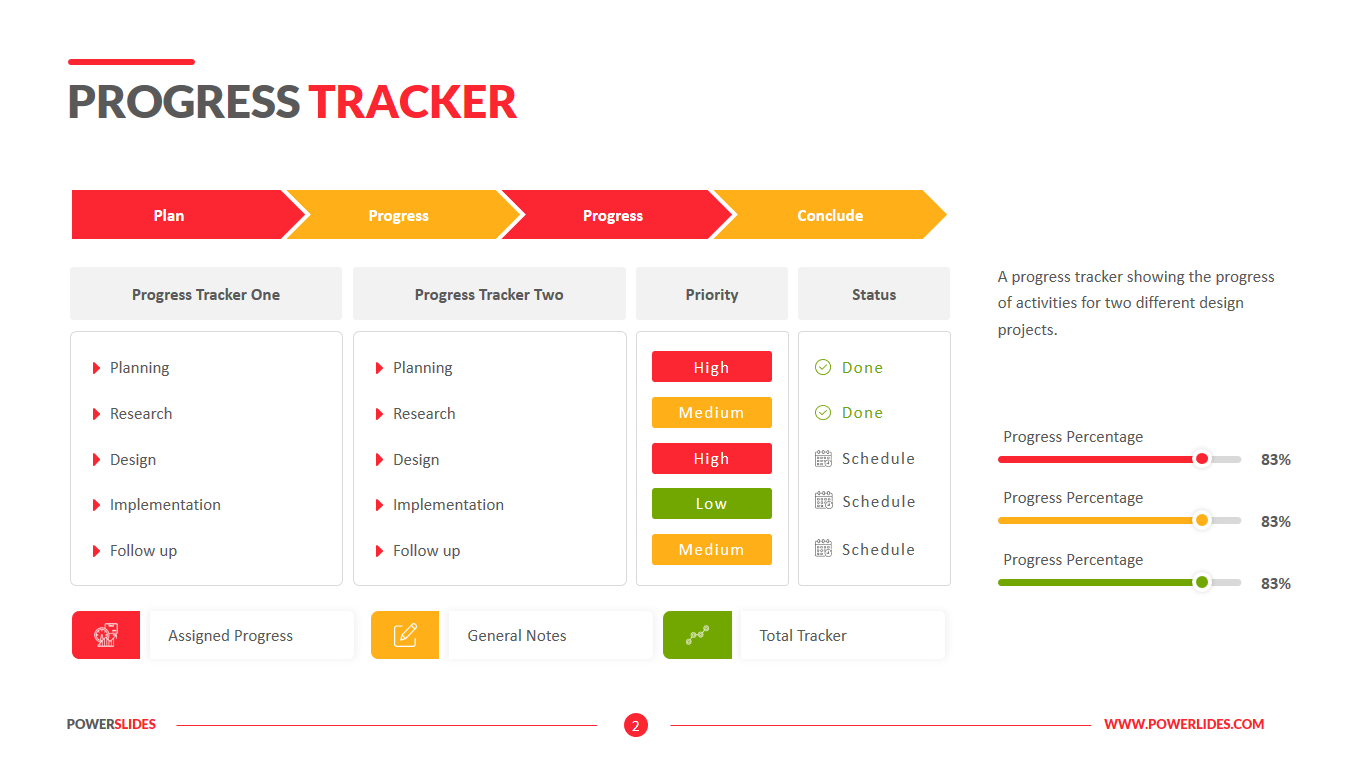 Progress Tracker Template Download Now PowerSlides™
