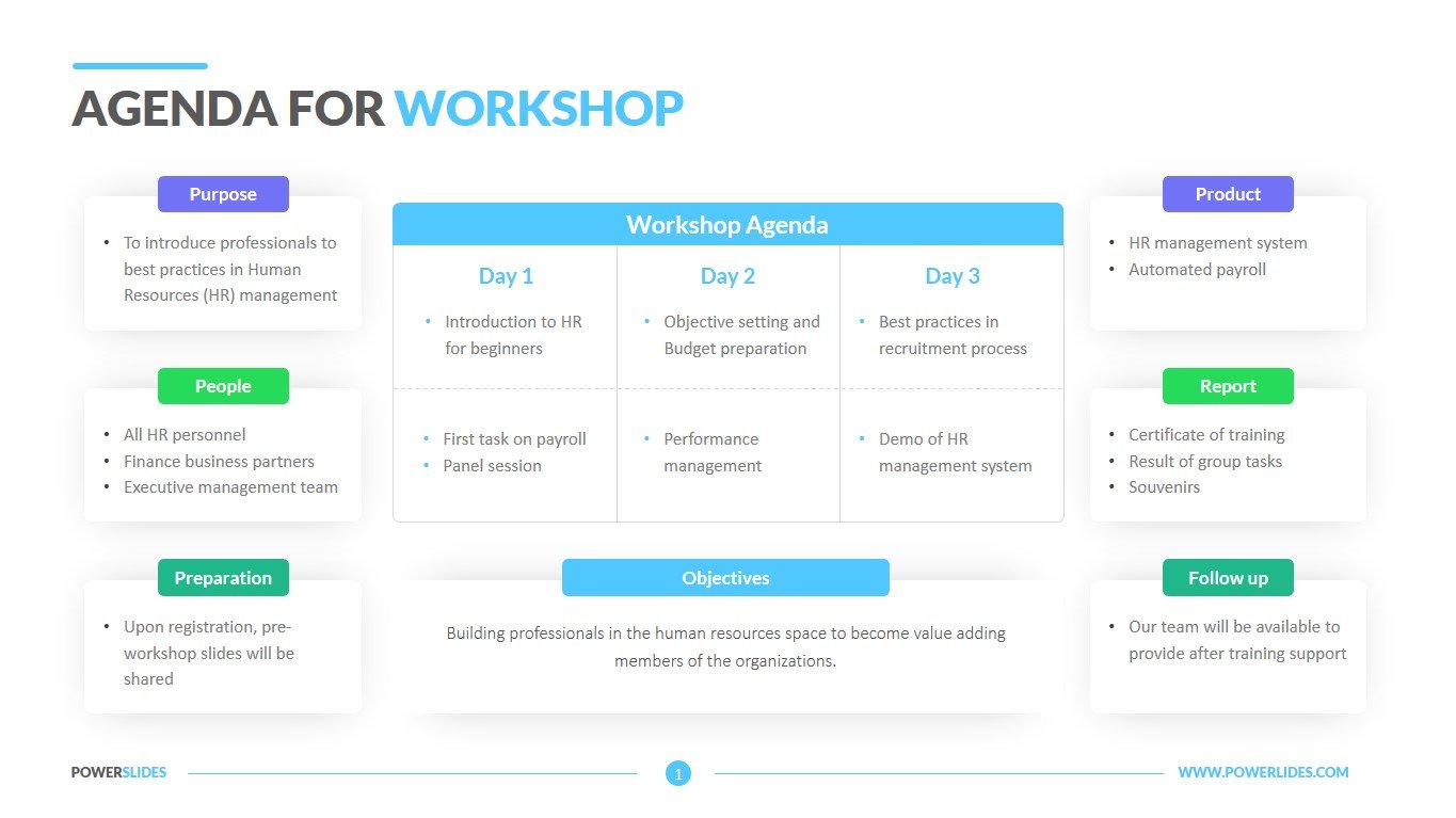 Workshop Timeline Template