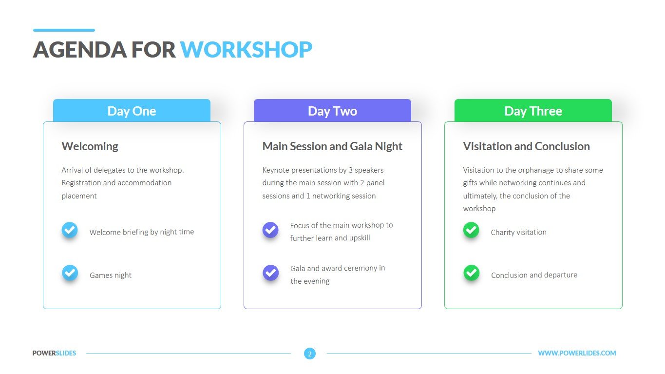 Agenda For Workshop Template 7 000 Slides Powerslides