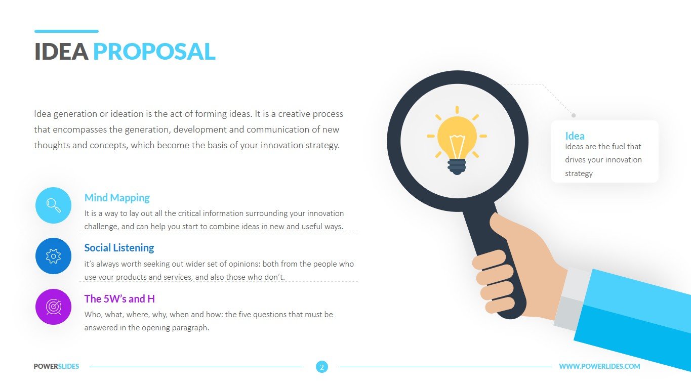 Idea Proposal Template  Download & Edit PPT  PowerSlides™ Throughout Idea Proposal Template