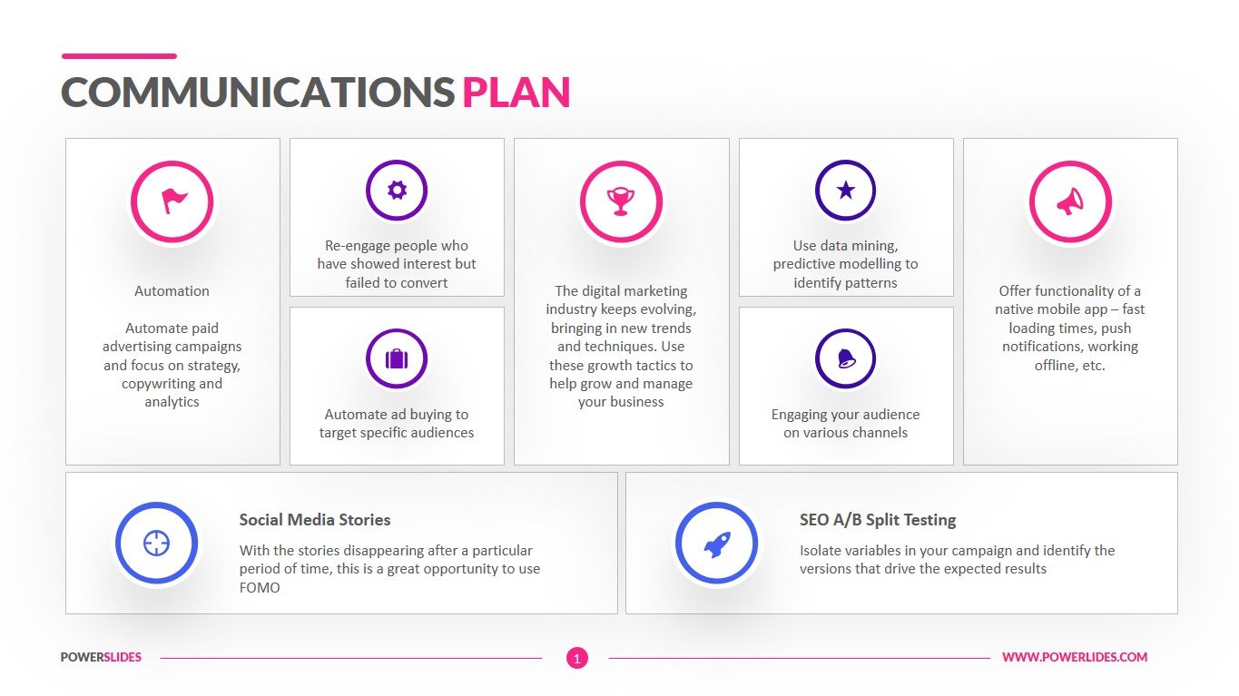 Communications Plan Template Download Now PowerSlides™