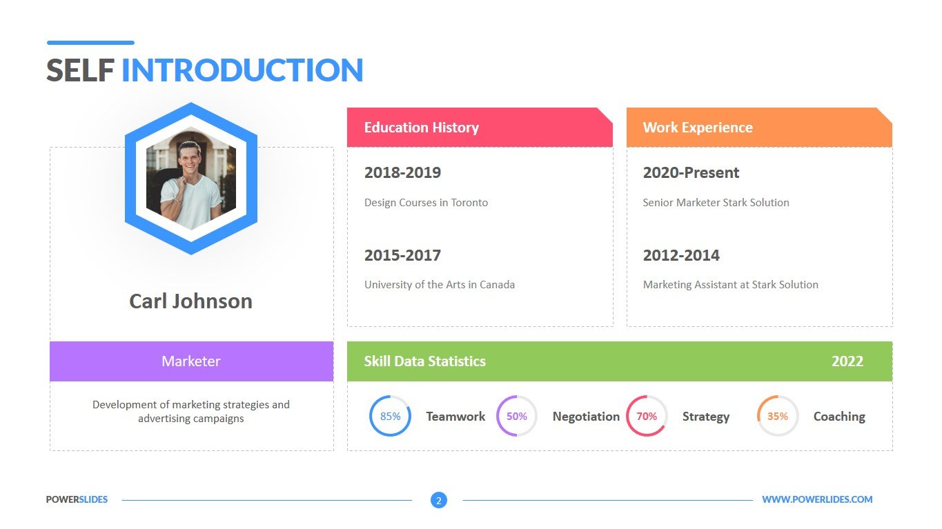 Self Introduction Free Ppt Template PRINTABLE TEMPLATES