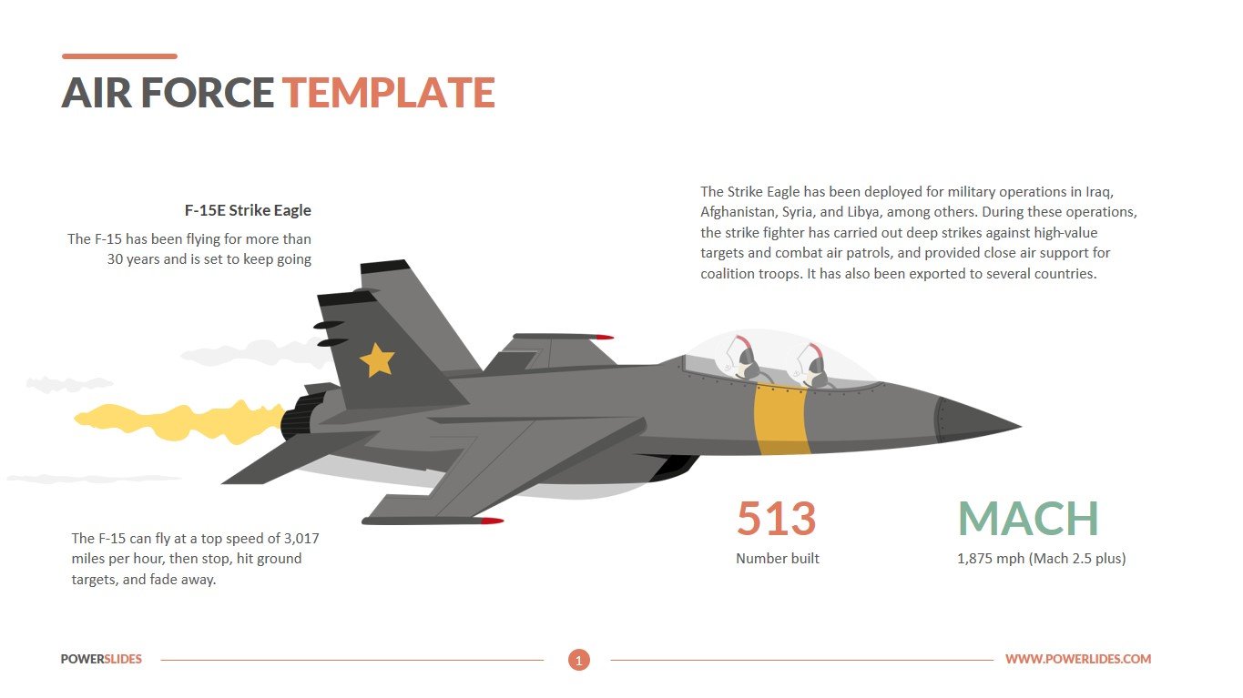 Air Force PowerPoint Template  Download 24+ Military Templates Inside Air Force Powerpoint Template