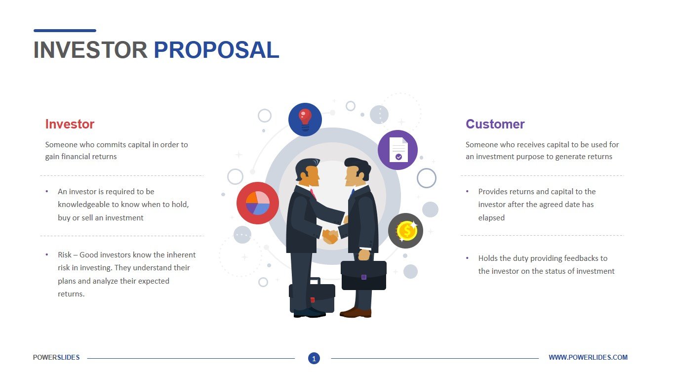 Investor Proposal Template  Download & Edit  PowerSlides® Intended For Investor Proposal Template