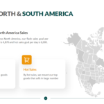 Map of North and South America