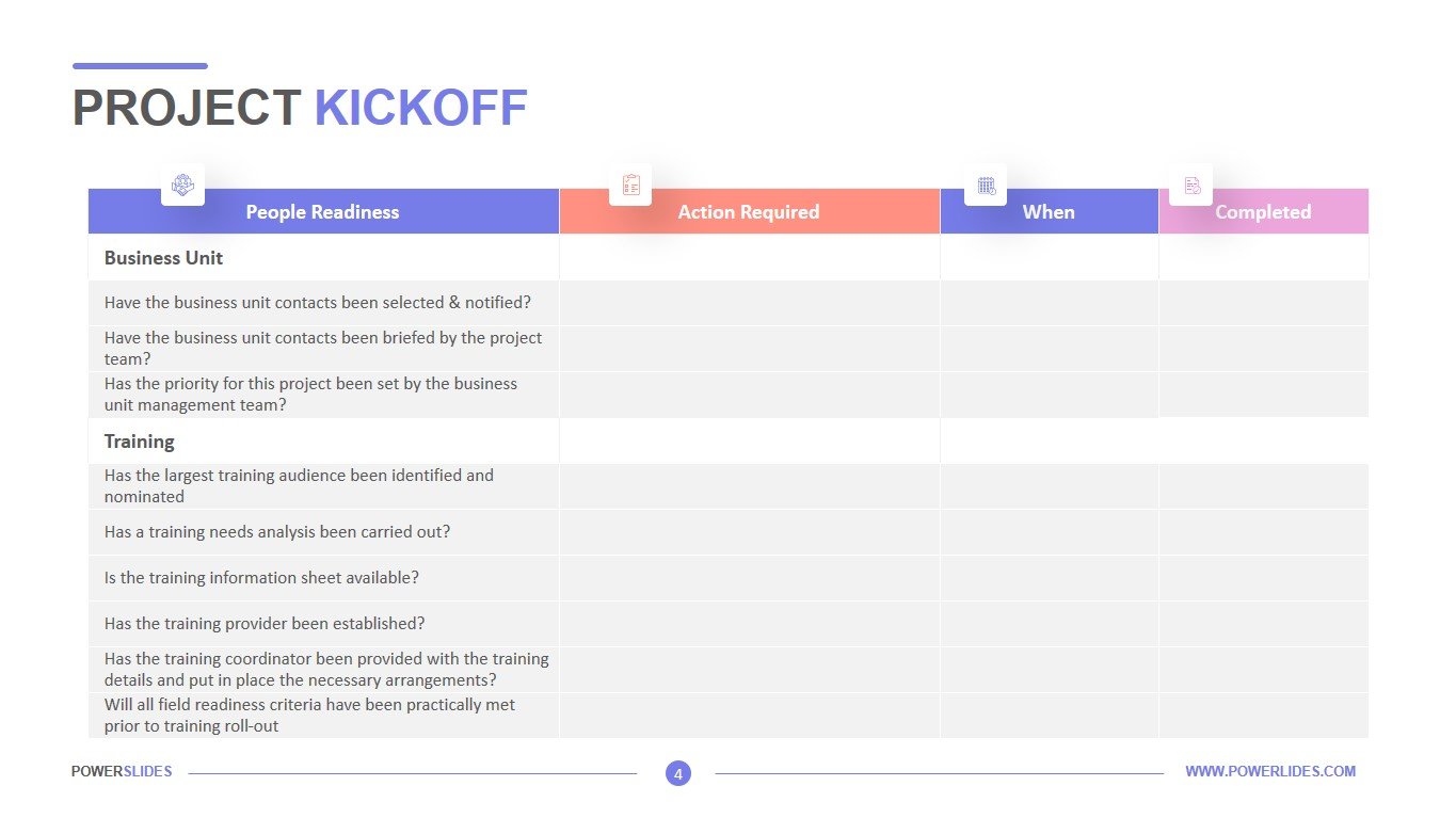 Project Kickoff Meeting Template