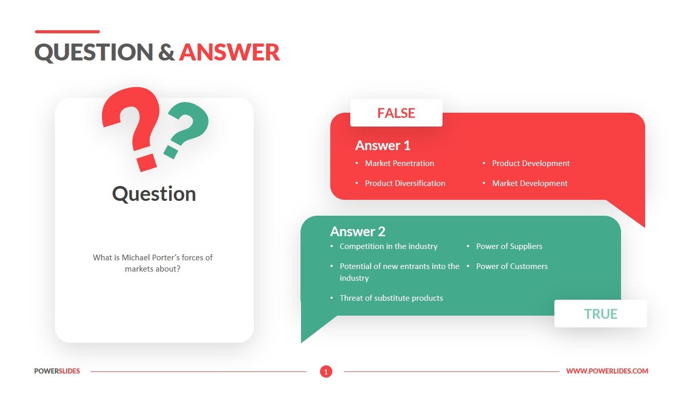 Question and Answer Template Premium Designs Download