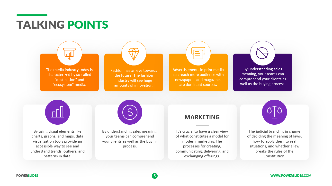 Talking Points Template 7,000+ Templates PowerSlides®