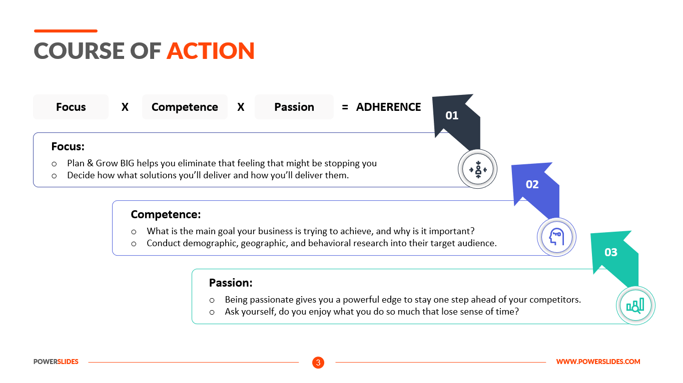 Course of Action Template Next Steps Action Plan Template