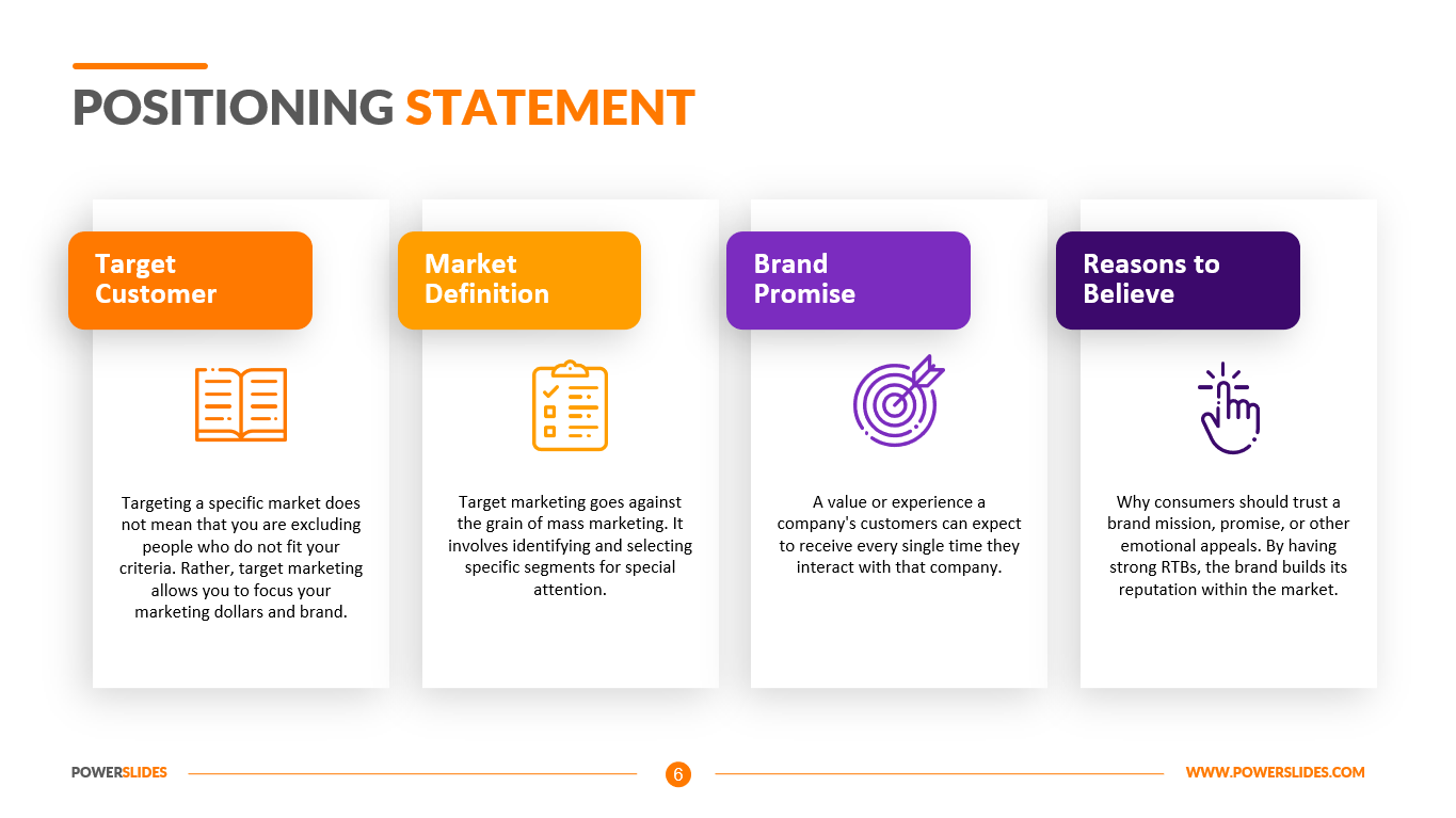 Positioning Statement Template 7 000  Editable Business Slides